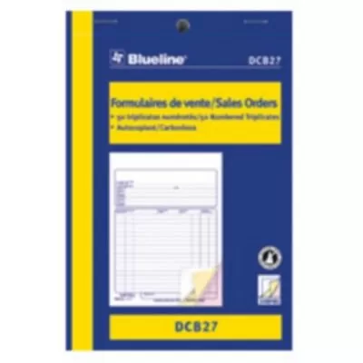 Formulaire  de vente DCB27 - 3 copies
