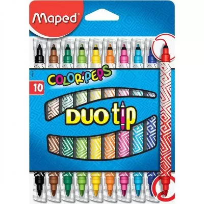 Marqueurs Lavables Color'Peps Duo Tip