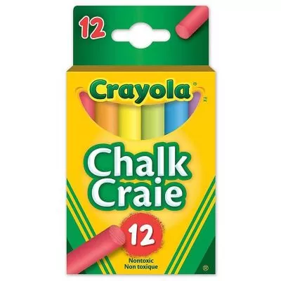 Boite de 12 craies Crayola, de couleur