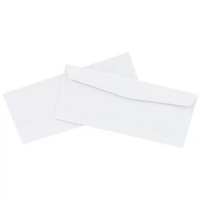 Enveloppe blanche standard  Sans fenêtre, 3-5/8 x 6-1/2 po. (bte 1000)
