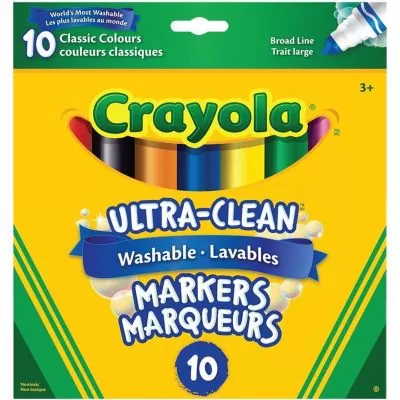 Marqueurs lavables Ultra-Clean - boîte de 10