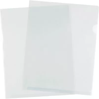Pochettes transparentes ouvert 2 côtés, format lettre, 10/pqt
