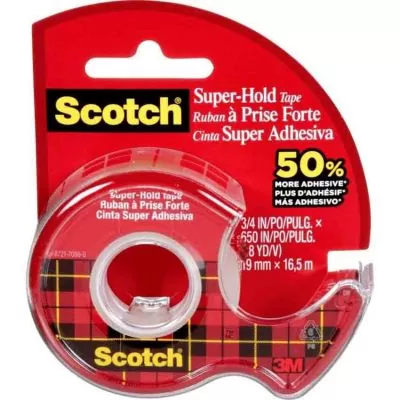 Scotch® – Ruban à prise forte, 198-ESF, 3/4 po x 650 po (19 mm x 16,5 m)