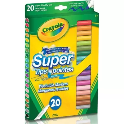 Marqueurs à colorier Super pointes de Crayola, pqt 20